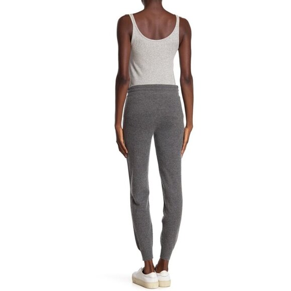 NWT Amicale Cashmere Jogger in Medium Gray Drawstring Pull-on Knit Pants M - Picture 7 of 7